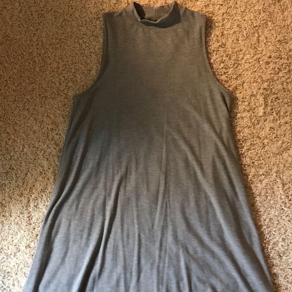 Topshop Grey Tshirt Dress